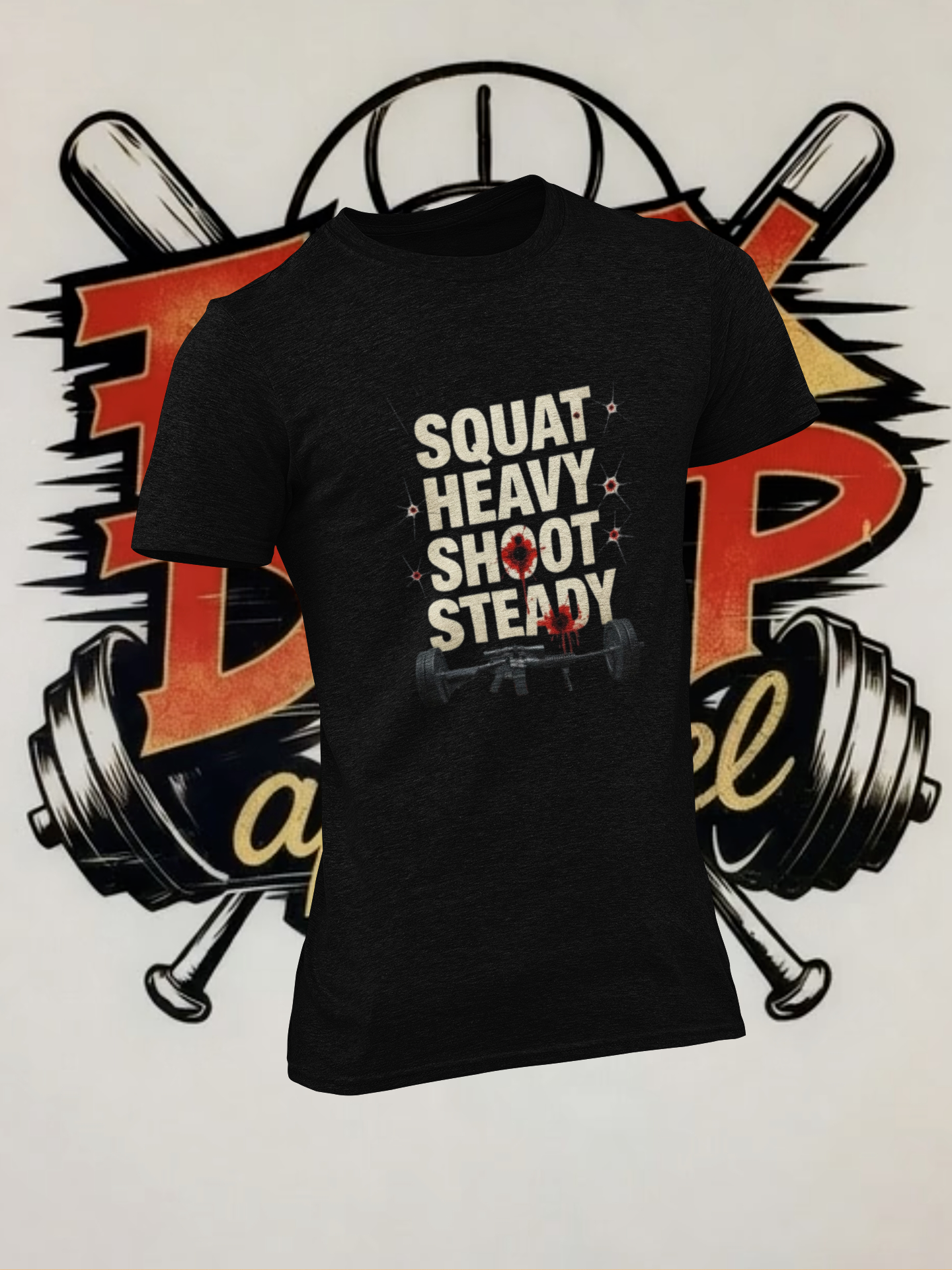 Squat Heavy Shoot Steady Unisex T-Shirt