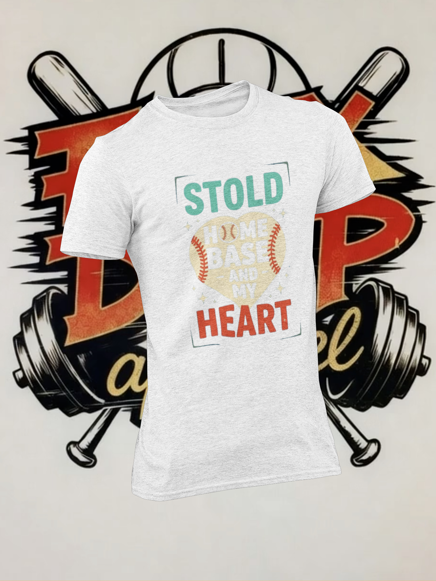 Baseball Heart Unisex Softstyle T-Shirt