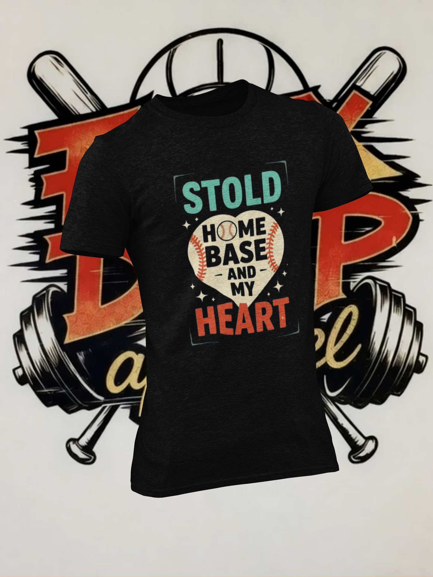 Baseball Heart Unisex Softstyle T-Shirt