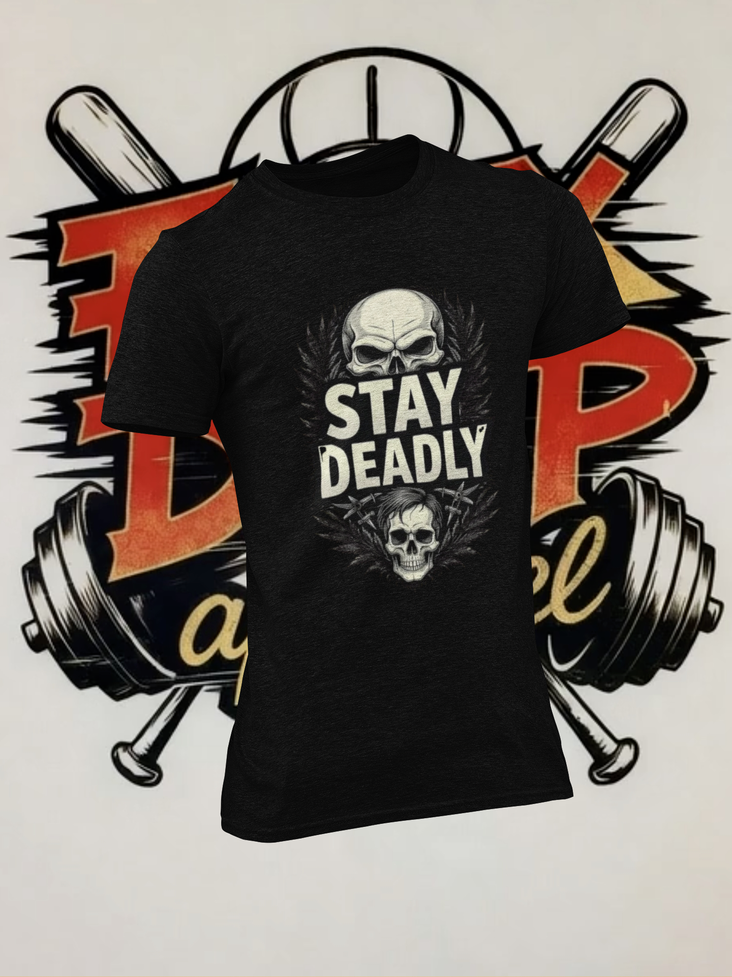 Stay Deadly Skull Graphic Tee | Unisex Softstyle T-Shirt