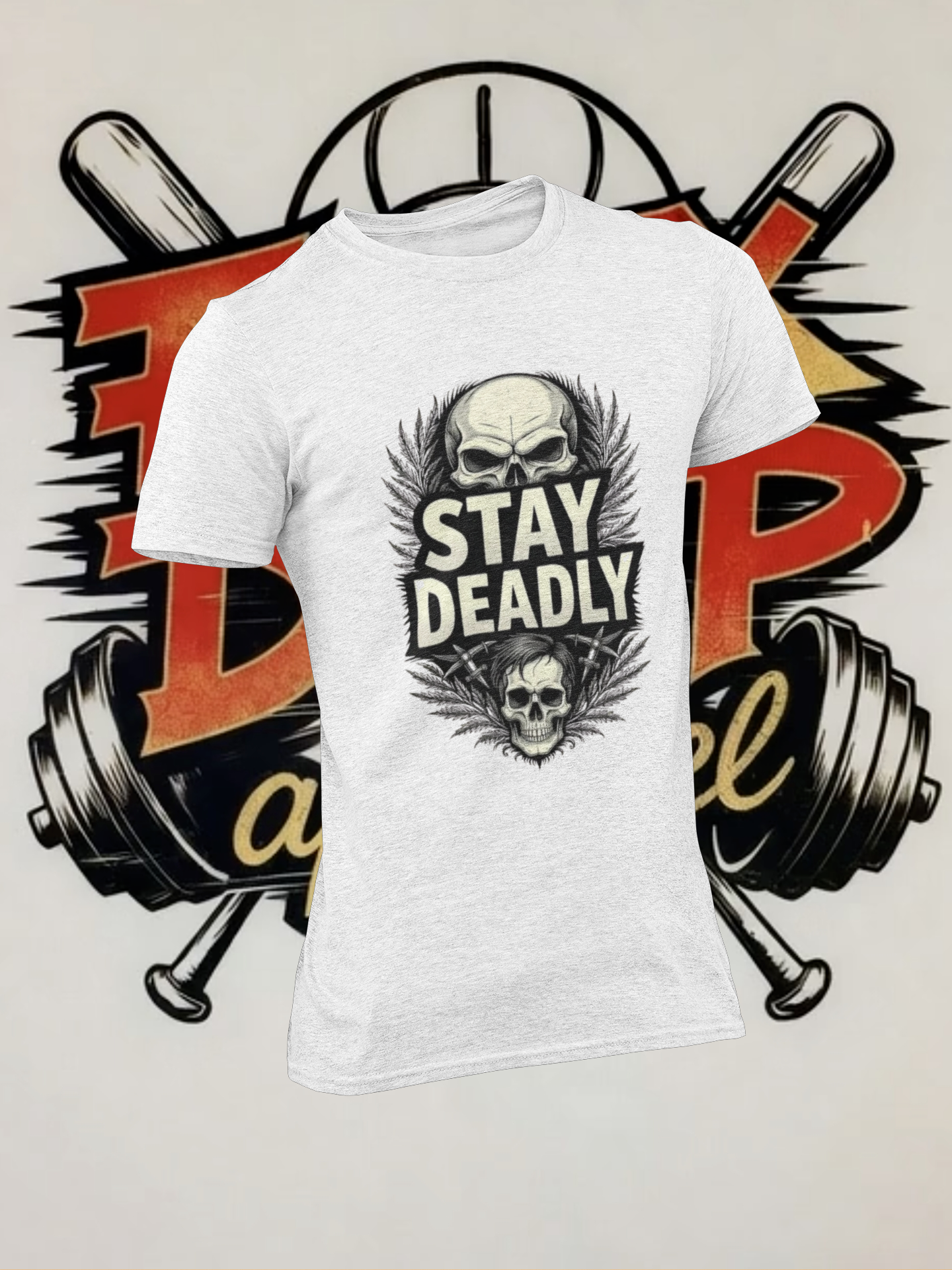 Stay Deadly Skull Graphic Tee | Unisex Softstyle T-Shirt
