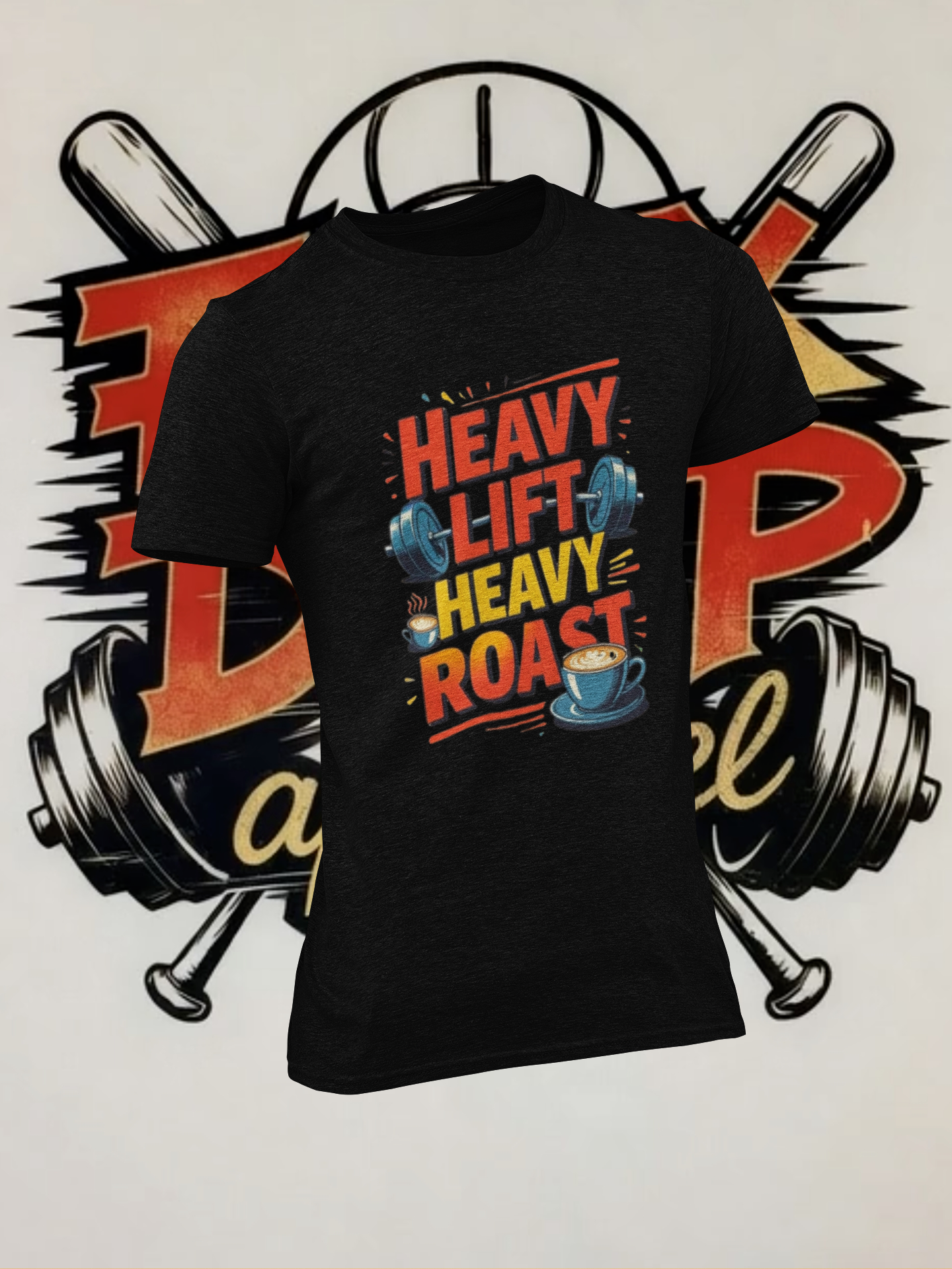 Heavy Lift, Heavy Roast Unisex Softstyle T-Shirt