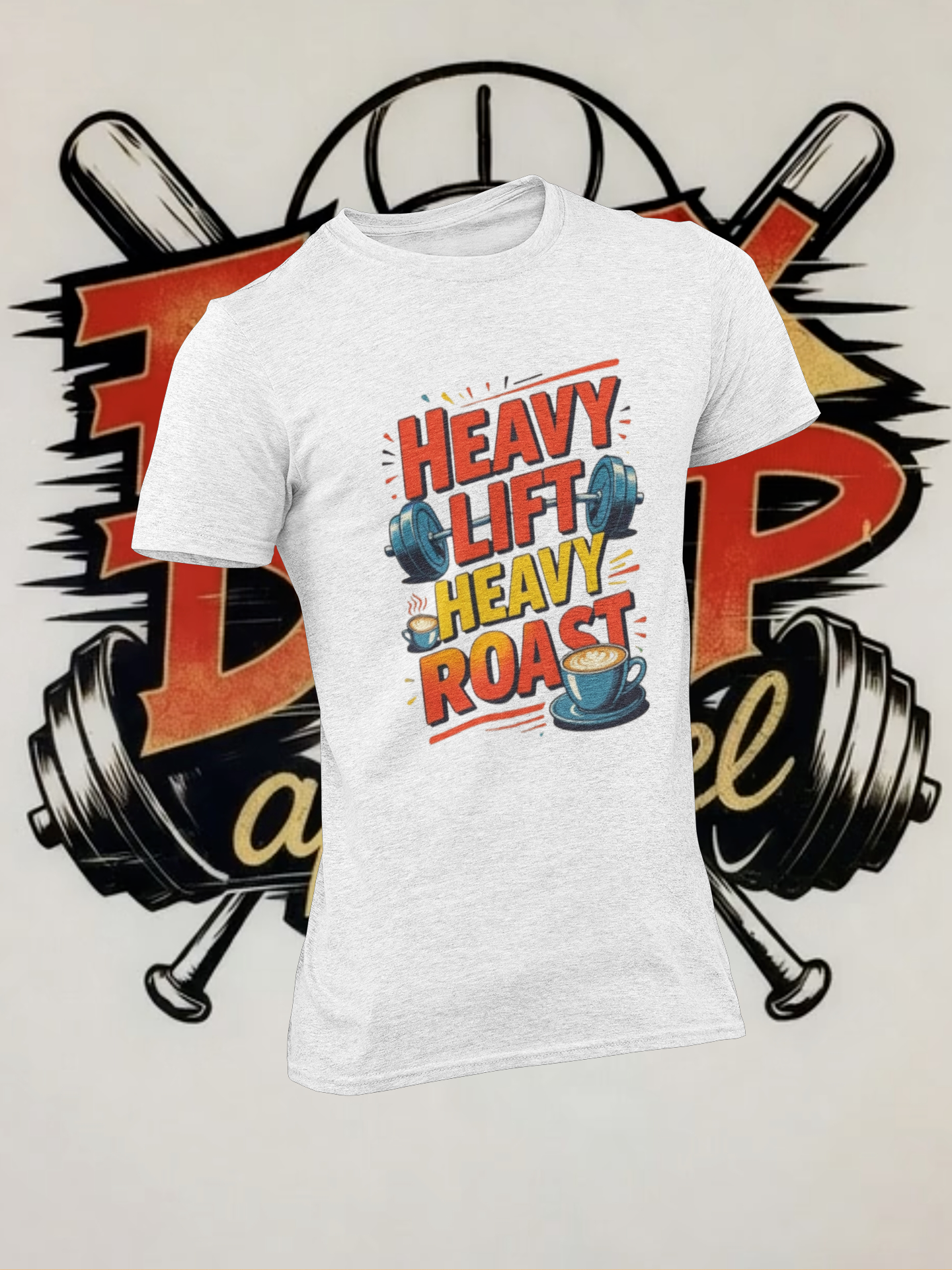 Heavy Lift, Heavy Roast Unisex Softstyle T-Shirt
